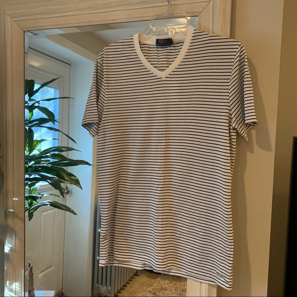 Men’s NWOT Polo Ralph Lauren Stripe VNeck TShirt